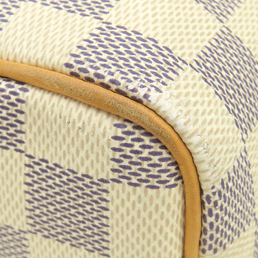 ルイヴィトン LOUIS VUITTON スピーディ30 N41533 ダミエアズール ダミエアズールキャンバス ハンドバッグ ゴールド金具 白 ボストン 鍵・パドロック欠品