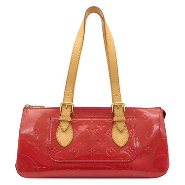 ルイヴィトン LOUIS VUITTON ローズウッド アヴェニュー M93507 ポムダムール モノグラムヴェルニ ショルダーバッグ ゴールド金具 赤