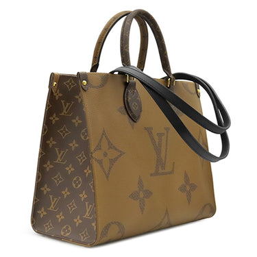 ルイヴィトン LOUIS VUITTON オンザゴー MM M45321 モノグラム×モノグラムリバースキャンバス モノグラムキャンバス モノグラムリバースキャンバス トートバッグ ゴールド金具 ハンドバッグ トート