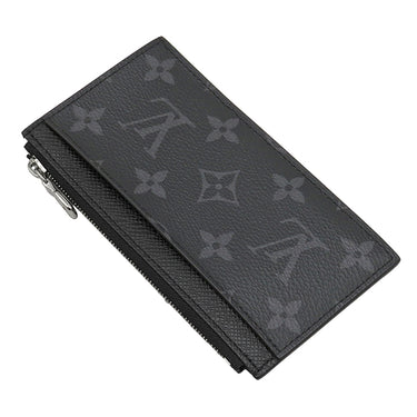 ルイヴィトン LOUIS VUITTON コインカード ホルダー M30271 ノワール タイガ モノグラムエクリプス コインケース シルバー金具 黒 タイガ モノグラム フラグメントケース