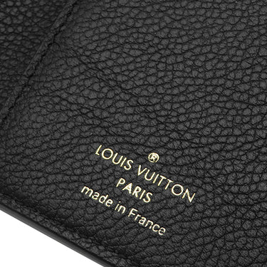 ルイヴィトン LOUIS VUITTON ポルトフォイユ ヴィクトリーヌ M80968 ブラック×ベージュ モノグラムアンプラント バイカラーモノグラムアンプラント 三つ折り財布 ゴールド金具 コンパクト