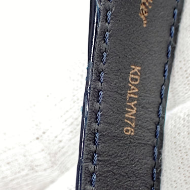 カルティエ Cartier 純正 パシャ用 クロコバンド ネイビー クロコダイル ステンレススチール 腕時計パーツ 替え ベルト Dバックル付き ストラップ 本革 19ｍｍ ネイビー 紺
