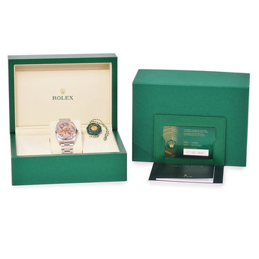 腕時計 ロレックス ROLEX オイスターパーペチュアル 36 126000 ランダム番 自動巻き メンズ 新品同様 ランダム番 カラフル ジュビリーモチーフ