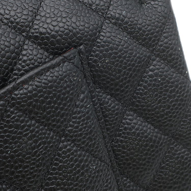 シャネル CHANEL マトラッセ 25 Wチェーン A01112 ブラック×ボルドー キャビアスキン ショルダーバッグ シルバー金具 ダブルフラップ