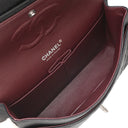 シャネル CHANEL マトラッセ 25 Wチェーン A01112 ブラック×ボルドー キャビアスキン ショルダーバッグ シルバー金具 ダブルフラップ