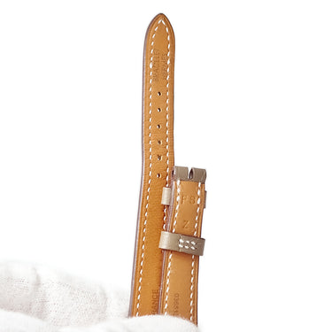 エルメス HERMES 純正 レザーバンド エトゥープ レザー 腕時計パーツ 替え スペア 交換 ベルト 本革 13mm エトゥープ グレージュ バネ棒 白ステッチ