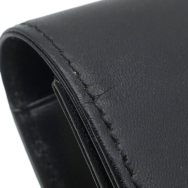 モンブラン Montblanc マイスターシュテュック 2本用 ペンポーチ ブラック レザー ペンケース シルバー金具 ホワイトスター ペン入れ 2本 2本差し