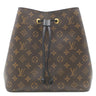 ルイヴィトン LOUIS VUITTON ネオノエ M44020 ノワール モノグラムキャンバス ショルダーバッグ ゴールド金具 茶 黒 巾着 ショルダー