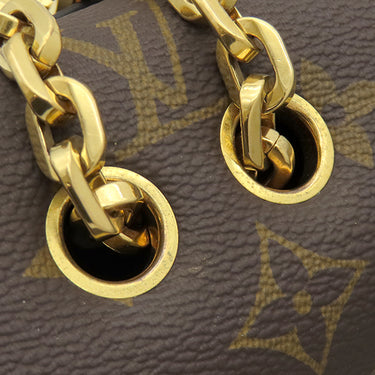 ルイヴィトン LOUIS VUITTON サック マルソー M46126 モノグラム×ノワール モノグラムキャンバス レザー ショルダーバッグ ゴールド金具 チェーンショルダー