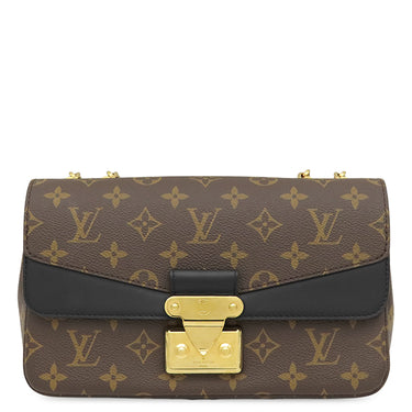 ルイヴィトン LOUIS VUITTON サック マルソー M46126 モノグラム×ノワール モノグラムキャンバス レザー ショルダーバッグ ゴールド金具 チェーンショルダー
