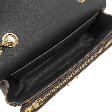 ルイヴィトン LOUIS VUITTON サック マルソー M46126 モノグラム×ノワール モノグラムキャンバス レザー ショルダーバッグ ゴールド金具 チェーンショルダー