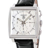 腕時計 タグホイヤー TAG Heuer モナコ CW2119 自動巻き メンズ OH済 ホワイト シェル スクエア クロノグラフ デイト スモールセコンド