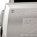 腕時計 タグホイヤー TAG Heuer モナコ CW2119 自動巻き メンズ OH済 ホワイト シェル スクエア クロノグラフ デイト スモールセコンド