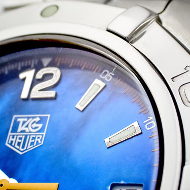 腕時計 タグホイヤー TAG Heuer ニューアクアレーサー ボラボラ WAF211N.BA0806 自動巻き メンズ ブルー シェル 逆回転防止ベゼル 限定