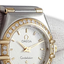 腕時計 オメガ OMEGA コンステレーション ミニ 1367.30.00 クオーツ レディース K18YG×SS コンビ 純正ダイヤ バー
