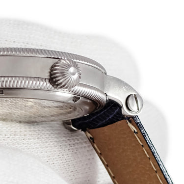 腕時計 クロノスイス CHRONOSWISS カイロス レディ CH2023 自動巻き レディース ギョーシェ 青針 デイト アラビア コインエッジ