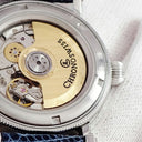 腕時計 クロノスイス CHRONOSWISS カイロス レディ CH2023 自動巻き レディース ギョーシェ 青針 デイト アラビア コインエッジ