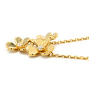 ヴァンクリーフアーペル Van Cleef & Arpels フリヴォル ペンダント 3フラワー ミニモデル VCARP2DU00 イエローゴールド K18YG ダイヤモンド ネックレス 18K ダイヤ