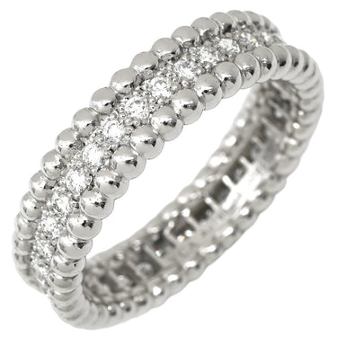ヴァンクリーフアーペル Van Cleef & Arpels ペルレ ダイヤモンドリング 1連モデル VCARP4E200 ホワイトゴールド K18WG ダイヤモンド #58(JP18) リング 指輪 750AU 18K WG 17号