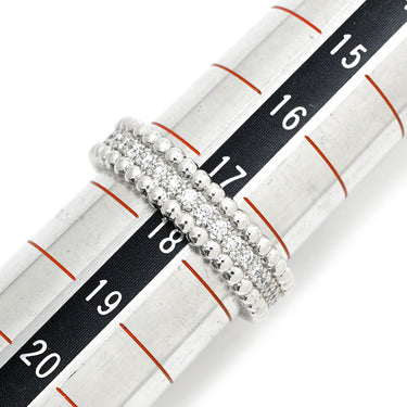ヴァンクリーフアーペル Van Cleef & Arpels ペルレ ダイヤモンドリング 1連モデル VCARP4E200 ホワイトゴールド K18WG ダイヤモンド #58(JP18) リング 指輪 750AU 18K WG 17号