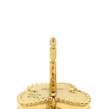 ヴァンクリーフアーペル Van Cleef & Arpels スウィート パピヨン VCARN5JM00 ホワイト×イエローゴールド K18YG マザーオブパール ピアス 750 18K YG シェル マザーオブパール