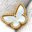 ヴァンクリーフアーペル Van Cleef & Arpels スウィート パピヨン VCARN5JM00 ホワイト×イエローゴールド K18YG マザーオブパール ピアス 750 18K YG シェル マザーオブパール