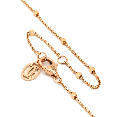 カルティエ Cartier クラッシュ ドゥ カルティエ レッド×ピンクゴールド K18PG ネックレス Au750 18K 18金 ガーネット