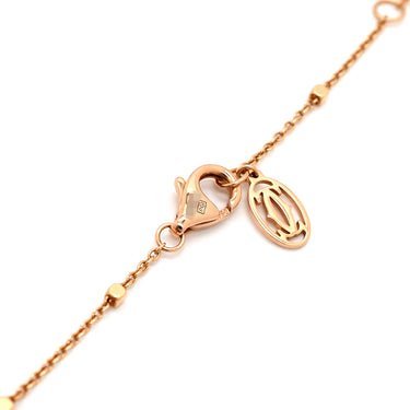 カルティエ Cartier クラッシュ ドゥ カルティエ レッド×ピンクゴールド K18PG ネックレス Au750 18K 18金 ガーネット