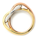 カルティエ Cartier トリニティ クラッシュ ダイヤ ホワイトゴールド×イエローゴールド×ピンクゴールド K18YG K18PG K18WG ダイヤモンド #51(JP11) リング 指輪 750 18K 3カラー 3ゴールド 11号