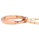ティファニー Tiffany & Co ロック ミディアム ペンダント 73965950 ピンク×ローズゴールド K18PG サファイア ネックレス T＆Co. Au750 18K ピンクサファイア