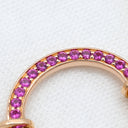 ティファニー Tiffany & Co ロック ミディアム ペンダント 73965950 ピンク×ローズゴールド K18PG サファイア ネックレス T＆Co. Au750 18K ピンクサファイア