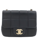 シャネル CHANEL チョコバー ミニ チェーン ショルダー AS3744 ブラック ラムスキン ショルダーバッグ ゴールド金具 ココマーク ロゴ キューブ