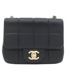 シャネル CHANEL チョコバー ミニ チェーン ショルダー AS3744 ブラック ラムスキン ショルダーバッグ ゴールド金具 ココマーク ロゴ キューブ