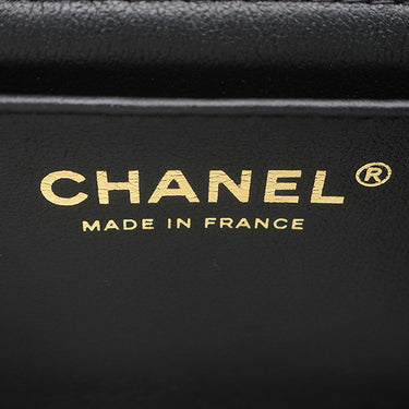シャネル CHANEL チョコバー ミニ チェーン ショルダー AS3744 ブラック ラムスキン ショルダーバッグ ゴールド金具 ココマーク ロゴ キューブ