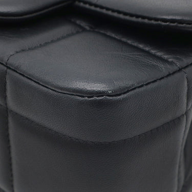 シャネル CHANEL チョコバー ミニ チェーン ショルダー AS3744 ブラック ラムスキン ショルダーバッグ ゴールド金具 ココマーク ロゴ キューブ