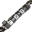 シャネル CHANEL チョコバー ミニ チェーン ショルダー AS3744 ブラック ラムスキン ショルダーバッグ ゴールド金具 ココマーク ロゴ キューブ
