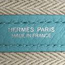 エルメス HERMES ガーデンパーティーTPM 30 ブルーアトール ネゴンダ トートバッグ シルバー金具 水色 オールレザー