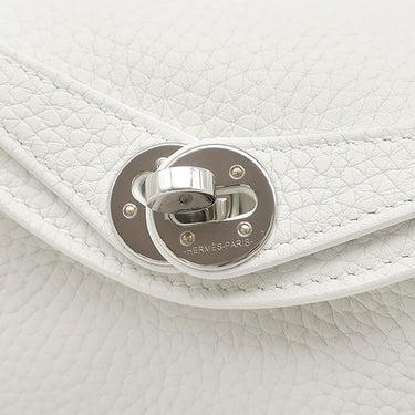 エルメス HERMES リンディ ミニ 20 ニューホワイト トリヨンクレマンス ショルダーバッグ シルバー金具 白