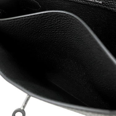 エルメス HERMES ケリーデペッシュ 25 モノクローム ブラック トゴ クラッチバッグ マットブラック金具 黒 オールブラック 2025年製