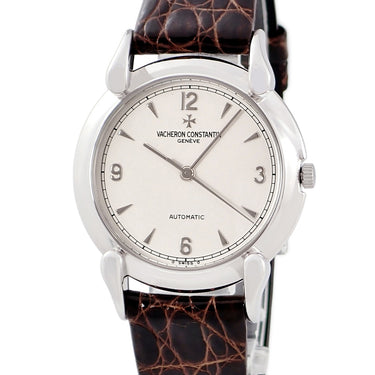 腕時計 ヴァシュロン・コンスタンタン VACHERON CONSTANTIN ノスタルジー 48001/000G-3 自動巻き メンズ OH済 K18WG無垢 シルバー ラウンド