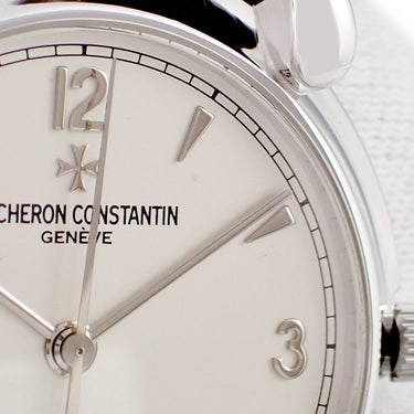 腕時計 ヴァシュロン・コンスタンタン VACHERON CONSTANTIN ノスタルジー 48001/000G-3 自動巻き メンズ OH済 K18WG無垢 シルバー ラウンド