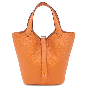 エルメス HERMES ピコタンロック 18 PM オレンジ トリヨンクレマンス ハンドバッグ シルバー金具 新品 未使用 2026年製