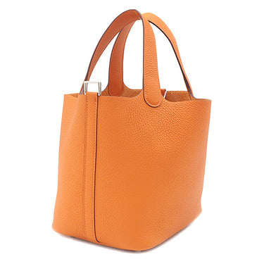 エルメス HERMES ピコタンロック 18 PM オレンジ トリヨンクレマンス ハンドバッグ シルバー金具 新品 未使用 2026年製