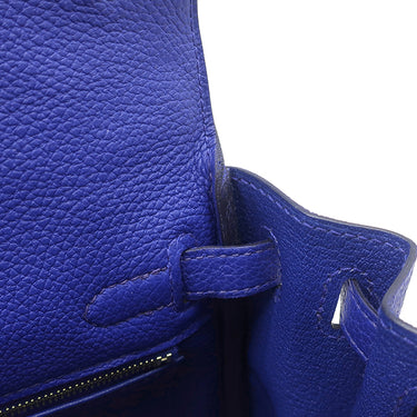 エルメス HERMES ケリー28 内縫い ブルーロワイヤル トゴ 2WAYバッグ ゴールド金具 青 ハンドバッグ ショルダー