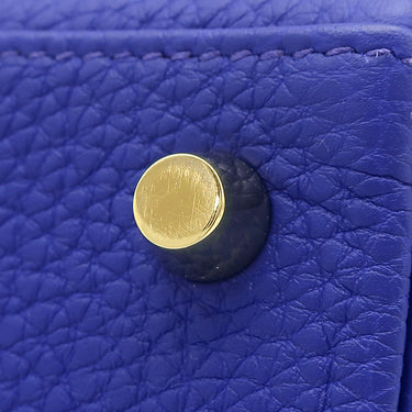 エルメス HERMES ケリー28 内縫い ブルーロワイヤル トゴ 2WAYバッグ ゴールド金具 青 ハンドバッグ ショルダー
