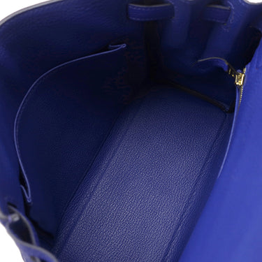 エルメス HERMES ケリー28 内縫い ブルーロワイヤル トゴ 2WAYバッグ ゴールド金具 青 ハンドバッグ ショルダー