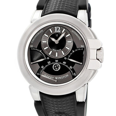 腕時計 ハリーウィンストン Harry Winston オーシャン トリレトロ クロノグラフ OCEACT44WW031 自動巻き メンズ 新品同様 K18WG無垢