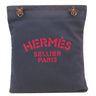 エルメス HERMES サックアリーヌ MM ブルーインディゴ×ゴールド トワルシェブロン スイフト ショルダーバッグ シルバー金具 紺 赤