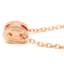 エルメス HERMES ポップアッシュ ミニ ペンダント ロカバール ボーテ×ローズゴールド GP ラッカー ネックレス ローズゴールド金具 新品 未使用 ライトピンク ピンク H