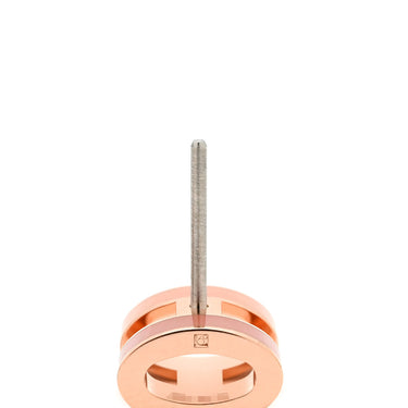 エルメス HERMES ポップアッシュ Hピアス ミニ ロカバール ボーテ×ローズゴールド GP エナメル ピアス ローズゴールド金具 新品 未使用 PG金具 Hモチーフ